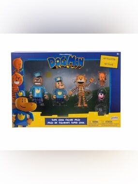 DreamWorks Dog Man Super Cool Figure Pack - Blue & Orange